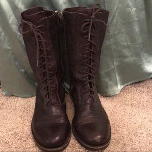 Vince Camuto Midi Calf Leather Oxford boots